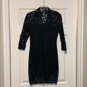 Black lace dress